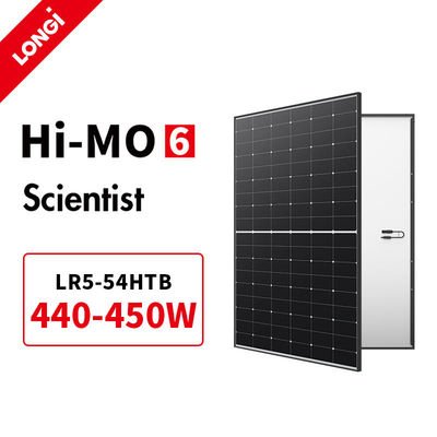 LR5-54HTB 440-450M Full Black Hi Mo 6x módulo fotovoltaico 440W 450 Watt 445W Panel solar para el techo del hogar