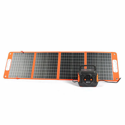 Panel solar plegable de 100W con soporte y salidas USB Eficiencia del panel 21,5%-23,5%