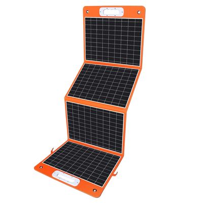Cargador de paneles solares plegables para camping 155 * 40cm Desdoblado 100W 23% de eficiencia Monocristalino