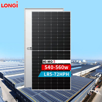 Módulo solar de 182 mm de 540 vatios con eficiencia del panel del 21,7% y caja de unión de tres diodos