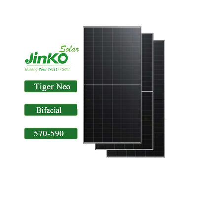 570W-590W Jinko Tiger Neo Bifacial Modulo fotovoltaico de panel solar de clase N tipo 72HL4-BDV