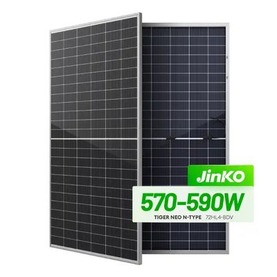 Jinko Tiger Neo 570W-590W Panel solar monofacial adecuado para diversas aplicaciones