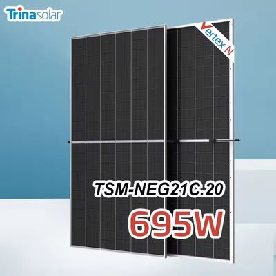Trina Solar Vertex NEG21C.20 módulos fotovoltaicos bifaciales 665W 670W 675W 680W 690W 700W paneles de energía solar