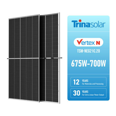 330W 395W Panel solar monocristalino de tipo N con marco de aleación de aluminio anodizado
