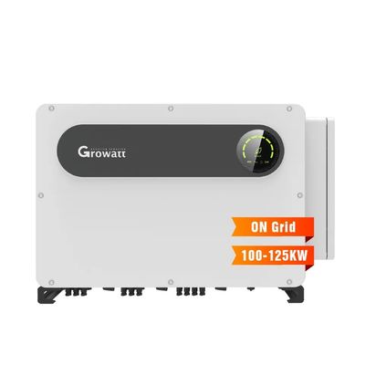 Máximo voltaje de corriente continua 1100V Growatt MAX 100-125KTL3-X LV Inversor de tres fases en la red con WiFi
