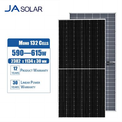 JA Solar Deep Blue 4.0 Pro 595w 590w 605w 615w 600 Watt Panel fotovoltaico bifacial de tipo N Mono