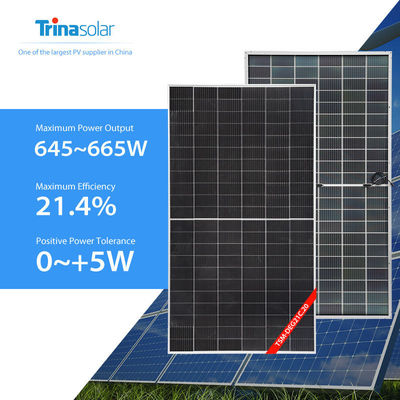Panel solar bifacial de doble cristal con capacidad de conexión IP68