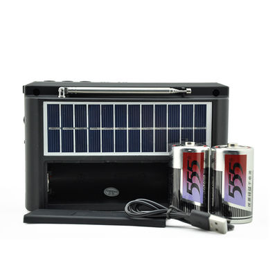 Radio de campamento solar al aire libre Multifunccional AM FM SW Radio USB con linterna BT altavoz