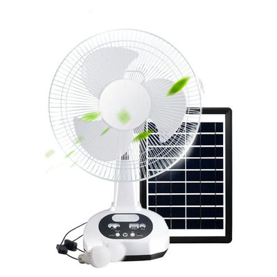 14 pulgadas ventilador solar recargable AC DC ventilador de escritorio solar control mecánico