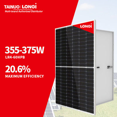 LONGi Hi-MO 4m LR4-60HPB 355-375M M6 9BB Medias celdas con marco negro Paneles solares 9BB Tecnología