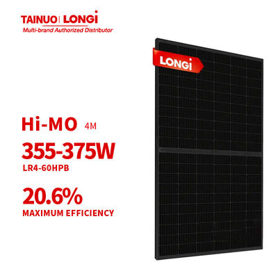 LONGi Hi-MO 4m LR4-60HPB 355-375M M6 9BB Medias celdas con marco negro Paneles solares 9BB Tecnología