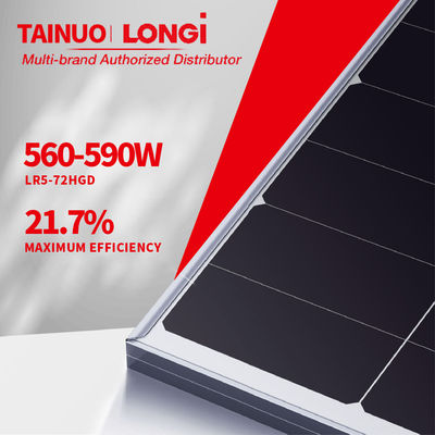 2278*1134*30mm LONGi 550W 555W 560W 570W 580W Panel solar mono con célula solar de grado A