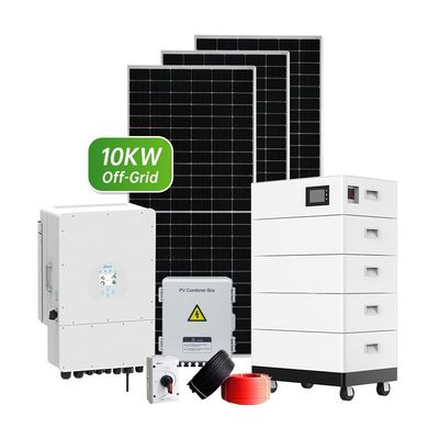 Sistema solar híbrido de baterías de plomo y ácido 50KW 30KW 20KW 15KW Sistema de energía solar fuera de la red