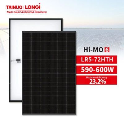 600W 595W 590W 580W Longi Solar Hi-MOX6 HPBC 23.2% Panel fotovoltaico de tipo N con recubrimiento antispolvo