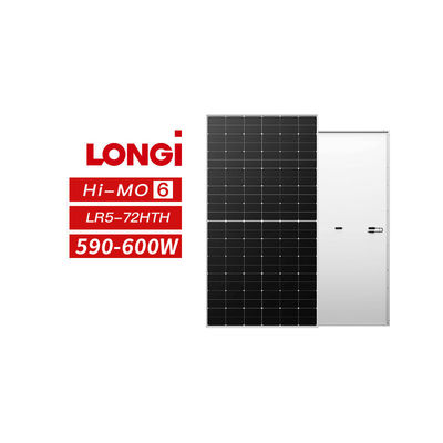 Longi Hi-Mo 6 paneles solares fotovoltaicos bifaciales 590W 595W 600W con una eficiencia del 23,2%