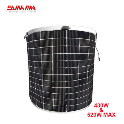 Sunman paneles fotovoltaicos flexibles 375W/430W Mono PERC panel solar para RV ligero y hogar