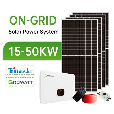 10Kw 20Kw 30kwh Sistema solar Pv Kit de energía solar en red Sistema de generador solar híbrido