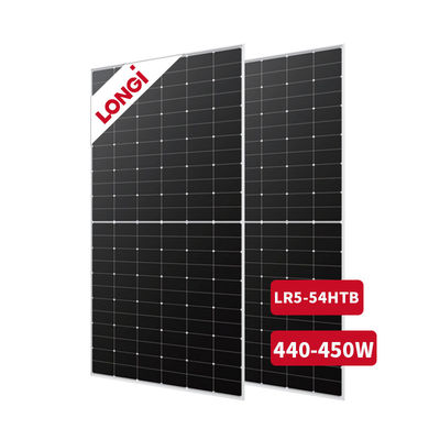 Longi paneles solares Hi-Mo X6 440W 445W 450W módulos Pv de media célula de color negro completo para Superior