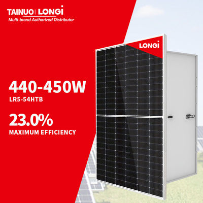 Longi paneles solares Hi-Mo X6 440W 445W 450W módulos Pv de media célula de color negro completo para Superior