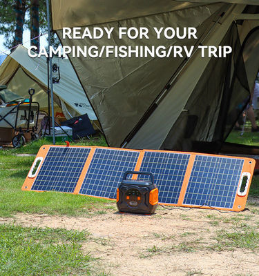 Panel solar plegable portátil de 100 Watt mono cargador solar plegable para camping negro RV