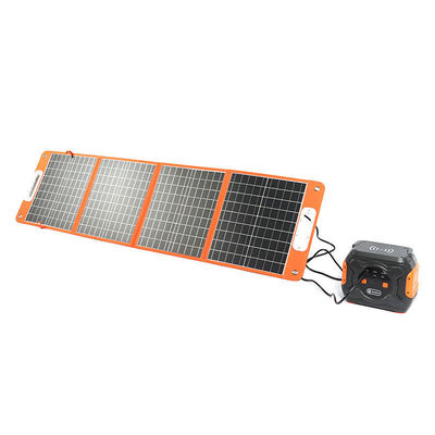 Panel solar plegable portátil de 100 W 166mmx166mm Tamaño de la célula