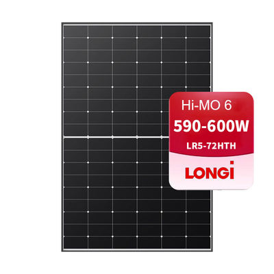 LR5-72HTH 595M 590W 595W 600W Panel solar para el sistema de energía solar Primer año decaimiento 1,5%