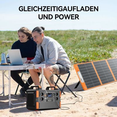 FlashFish 1000w Lifepo4 Batería de hierro de litio y fosfato Estación de energía con panel solar