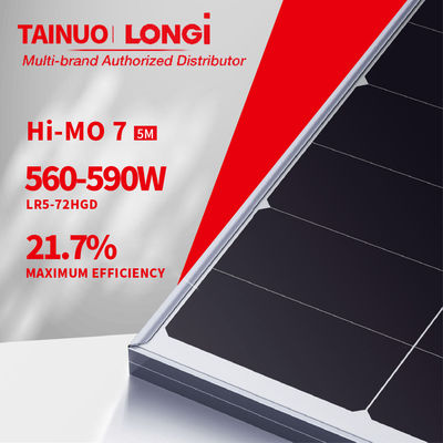 Panel de energía solar monocristalino de media célula de 560w de 500 vatios con una eficiencia del panel del 22,5%