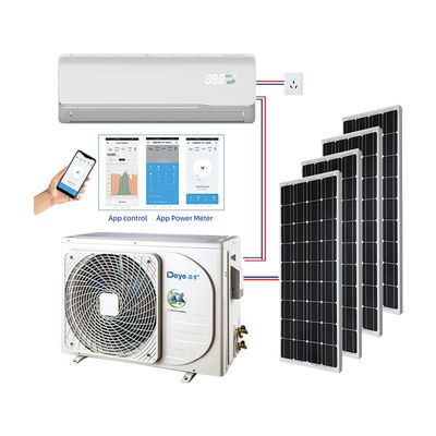 Condicionador de aire solar portátil híbrido dividido de 48 V 9000BTU 12000BTU 18000BTU 24000BTU