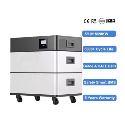 Batería de iones de litio Lifepo4 para 51.2V 10kwh 20kwh 30kwh 50kwh Sistema solar para el hogar