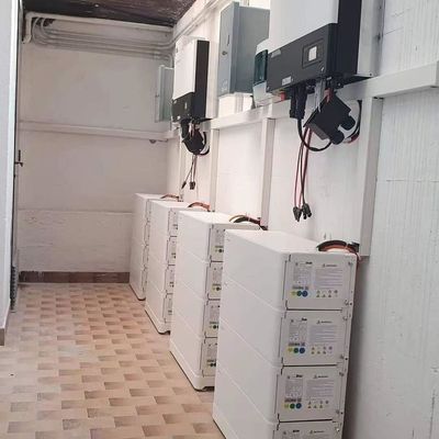 Sistema solar para el hogar de iones de litio de 51.2v Lifepo4 acumulable modular 6000 veces 208Ah Batería de almacenamiento de energía