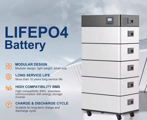 Potente batería de iones de litio LiFePO4 de 15 KWh 51.2V 280AH para almacenamiento de energía solar