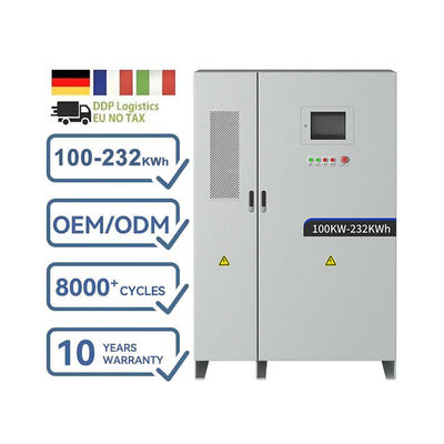 Almacenamiento de energía OEM 200kwh 400kwh 100KW 200KW Fuera de la red ESS Batería de litio híbrida Sistema de energía solar
