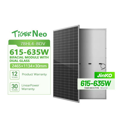 182mmx182mm Tamaño de la célula Jinko 550W Módulo monofacial Panel solar para sus necesidades B2B