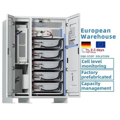 240KVA 3.44MWh-5MWh Tipo de gabinete Batería de almacenamiento de energía Sistema de energía solar 100kwh 200kwh