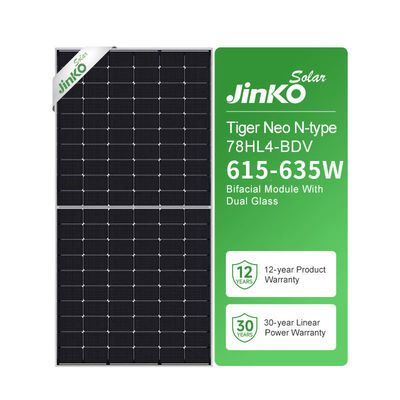 Panel solar Jinko 560 570 580 590 Watt N Tipo 72HL4-BDV con recubrimiento antirreflejo