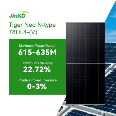 N Tipo monocristalino 550W Panel solar Jinko Tiger Neo 550W 575W 580W 540W para el hogar