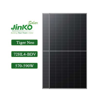 570W-590W Jinko Tiger Neo Bifacial Modulo fotovoltaico de panel solar de clase N tipo 72HL4-BDV