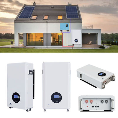 Sistema solar de 5 a 10 kWh colgado en la pared con capacidad mínima de 148Ah y diseño de 2024