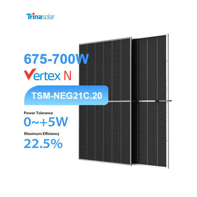 Trina Solar NEG21C.20 Paneles solares bifaciales 675W-700W Serie de paneles para el sistema de energía solar