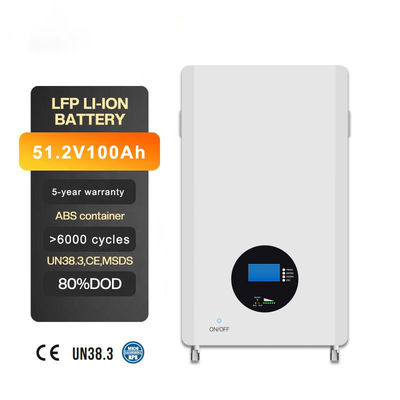 Tecnología avanzada Batería LiFePO4 montada en la pared 5kWh/10kWh para energía de larga duración