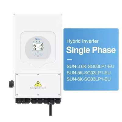 Inversor solar de almacenamiento de energía para el hogar de fase única con batería LifePO4 Deye híbrido 5KVA