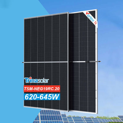 Sistema de energía solar Trina Panel solar 605W 610W 615W 620W 640W Medio corte 650W 660W 670watts