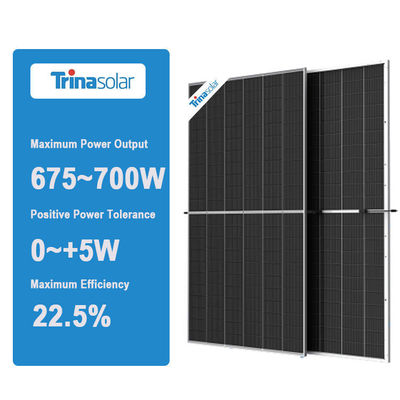 Panel Trina Vertex Solar N Tipo 600W 650W 670W 700W Paneles solares bifaciales para proyectos