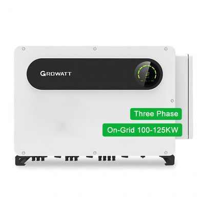 Growatt MAX 100-125KTL3-XLV en red de tres fases 380v inversor híbrido con controlador