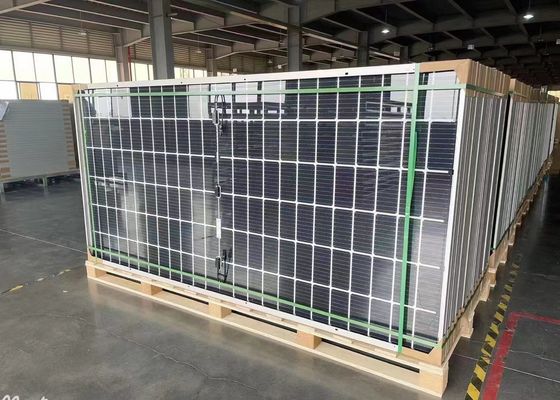 610W JA Mono MBB de media célula de tipo N Bifacial Modulo fotovoltaico de vidrio doble Panel solar 4mm 2 IEC