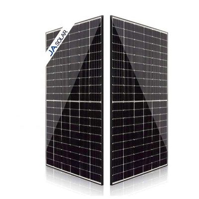 Módulo mono de media corte de vidrio bifacial de tipo JA N 615W 620W 625W Panel solar