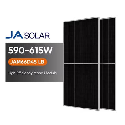 590-615W Paneles solares bificiales medio cortados con vidrio delantero de 2,0 mm y vidrio trasero de 2,0 mm