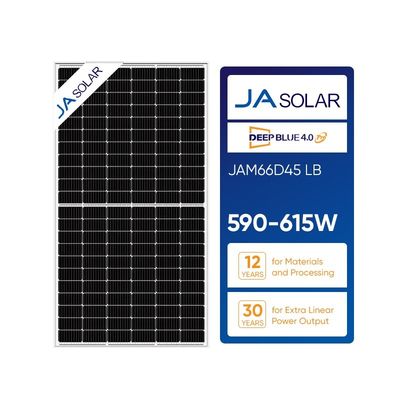 Sistema de almacenamiento de energía solar 590W-615W 132Cell Perc Panel Pv Bifacial de tipo N