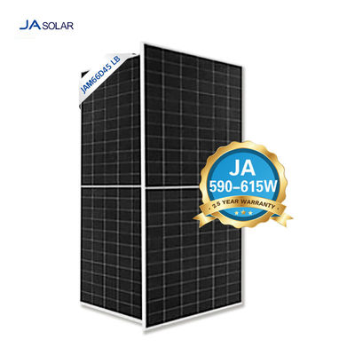 Cuadro anodizado de aleación de aluminio JA Paneles solares monocristalinos de 600W en almacén de la UE